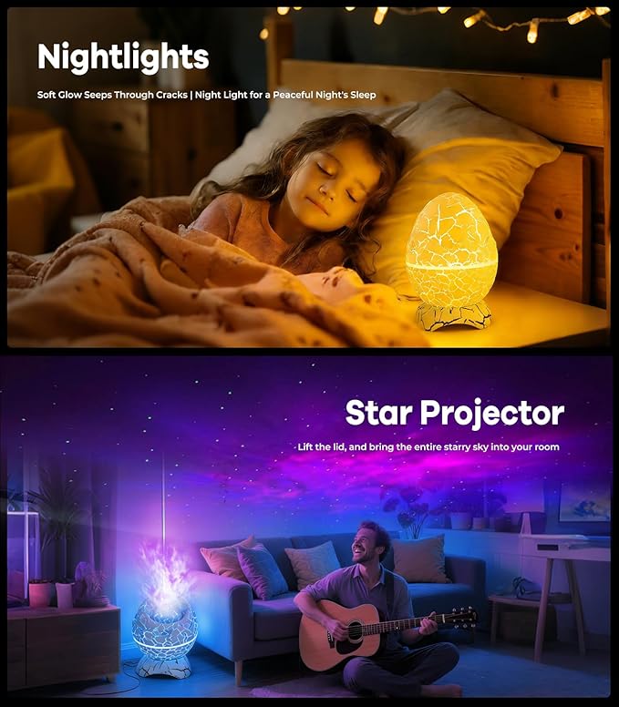 Dinosaur Egg Night Light Projector – Magical Bedtime Companion for Kids